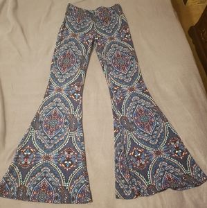 Colorful flare leggings